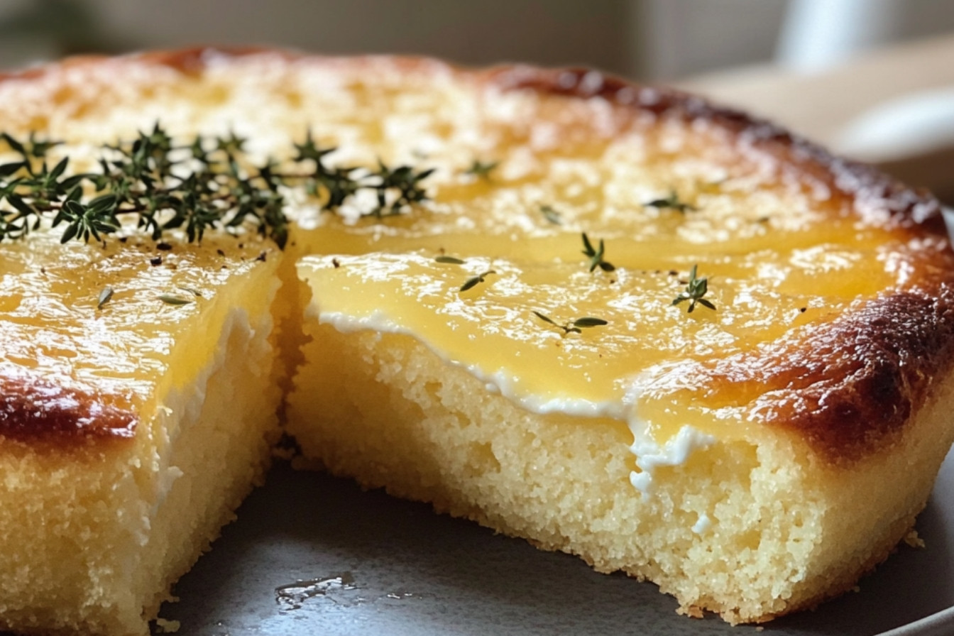 Ciasto cytrynowe z tymiankiem i jogurtem