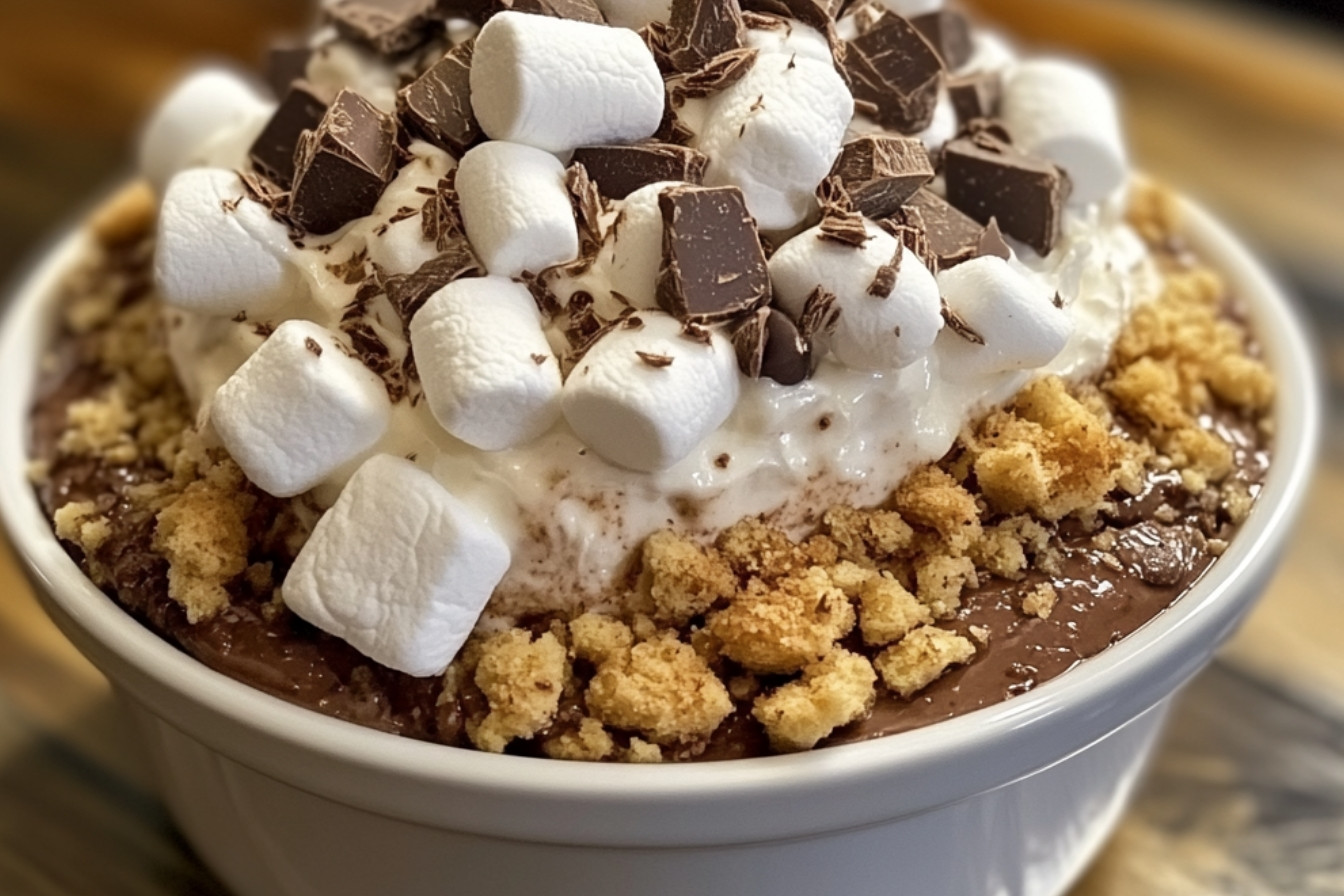 Ciasto pudding s’mores z wolnowaru