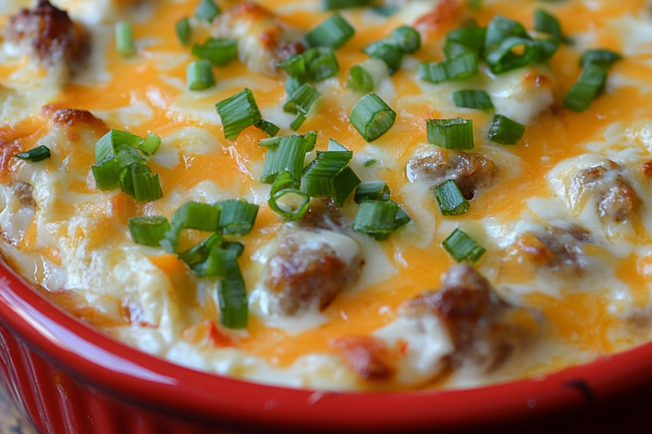 Dip z sera i kiełbasy