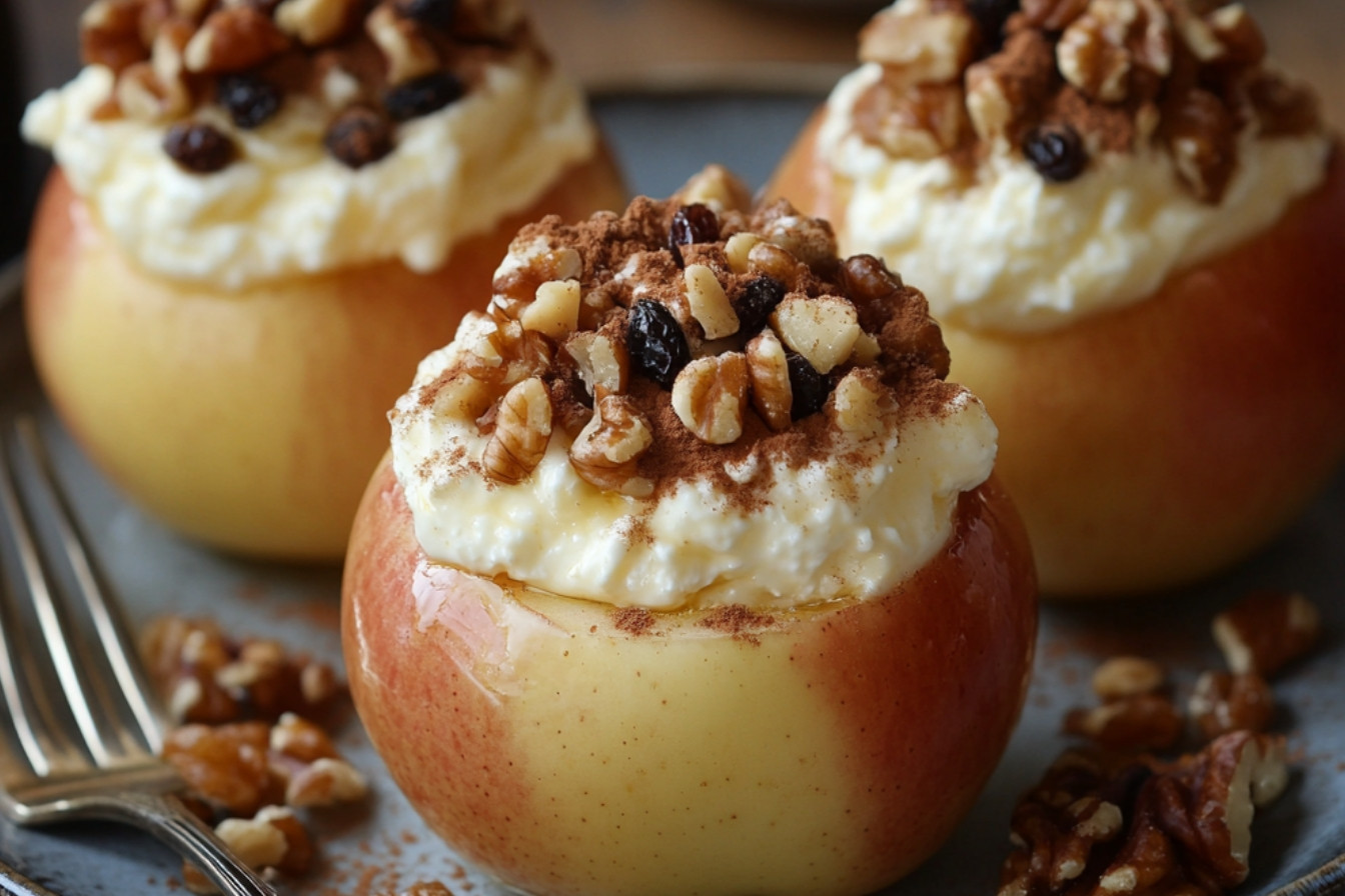 Faszerowane jabłka mascarpone