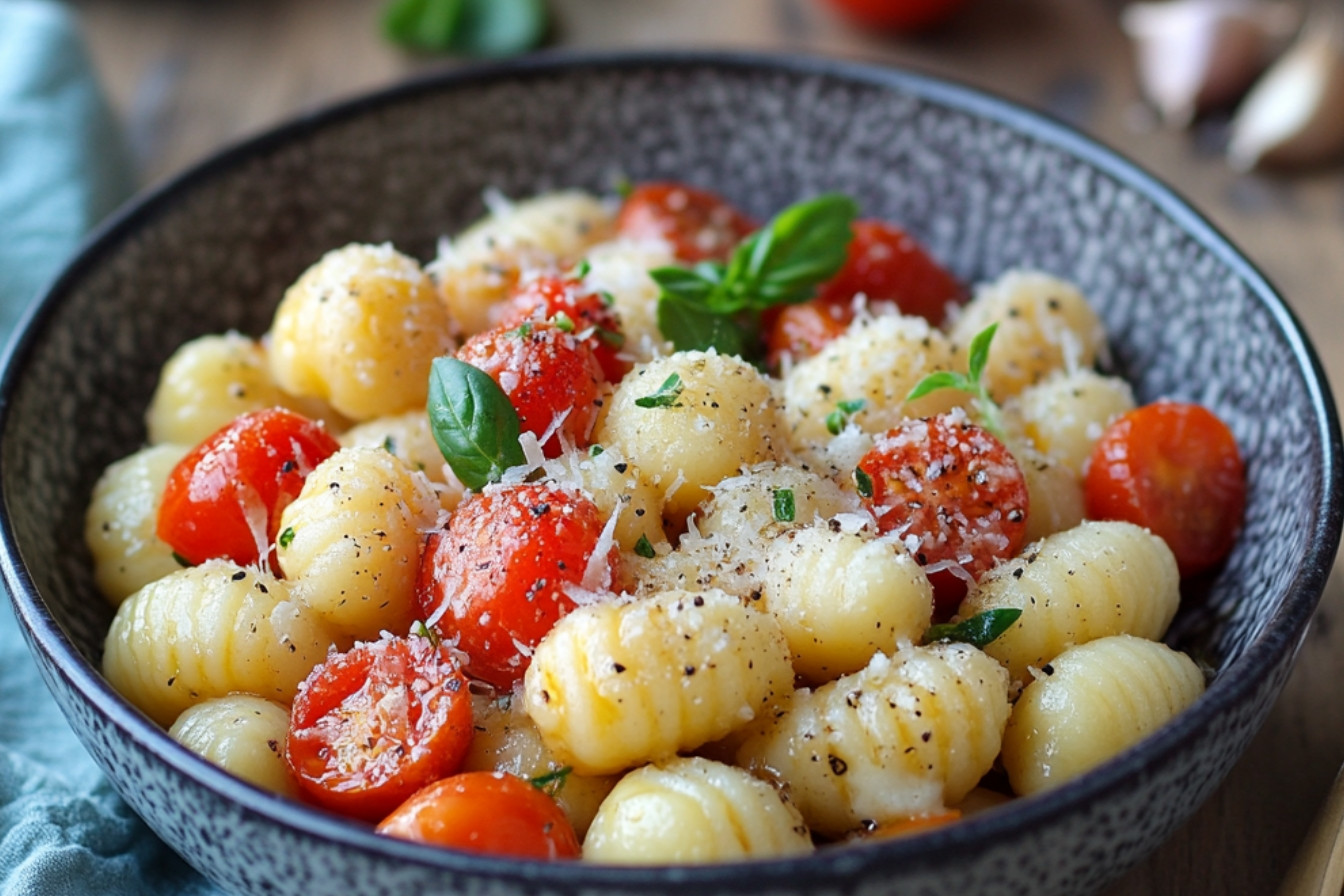 Gnocchi z pomidorami i parmezanem