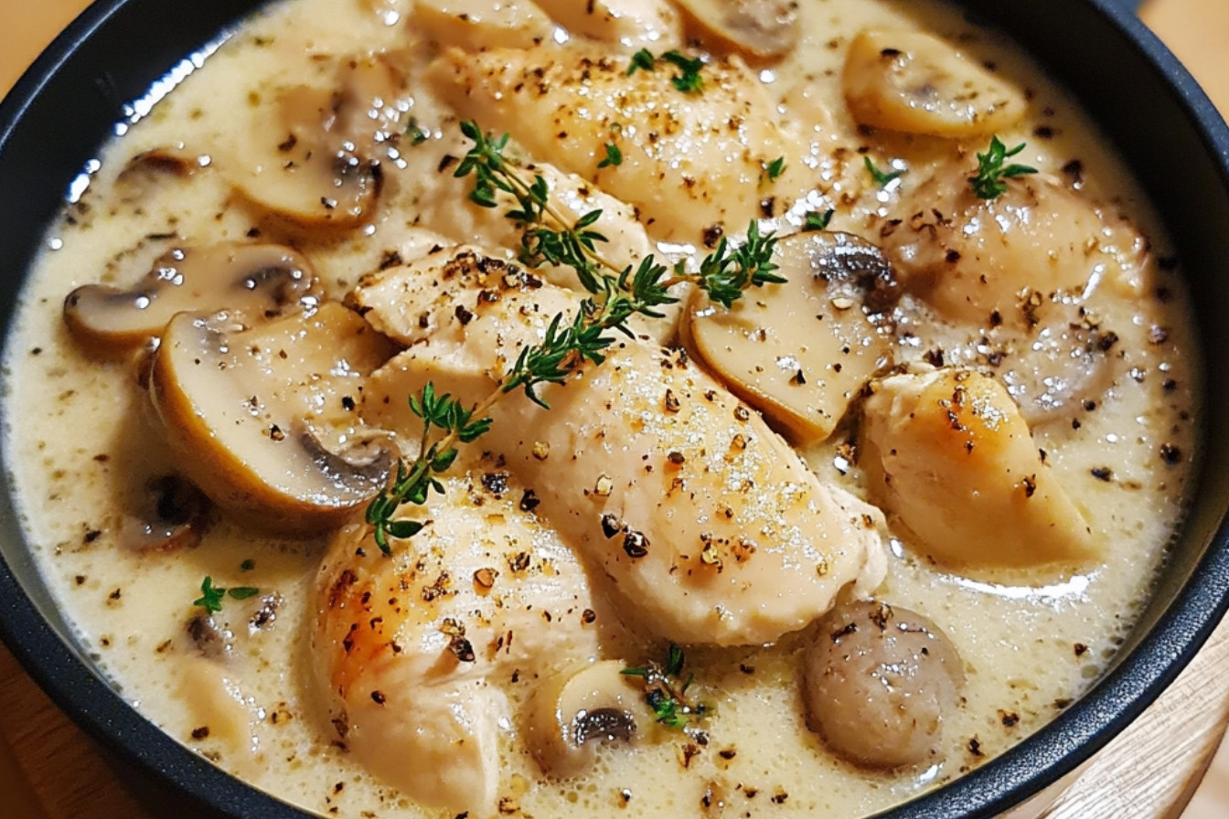 Kremowy gulasz z kurczaka