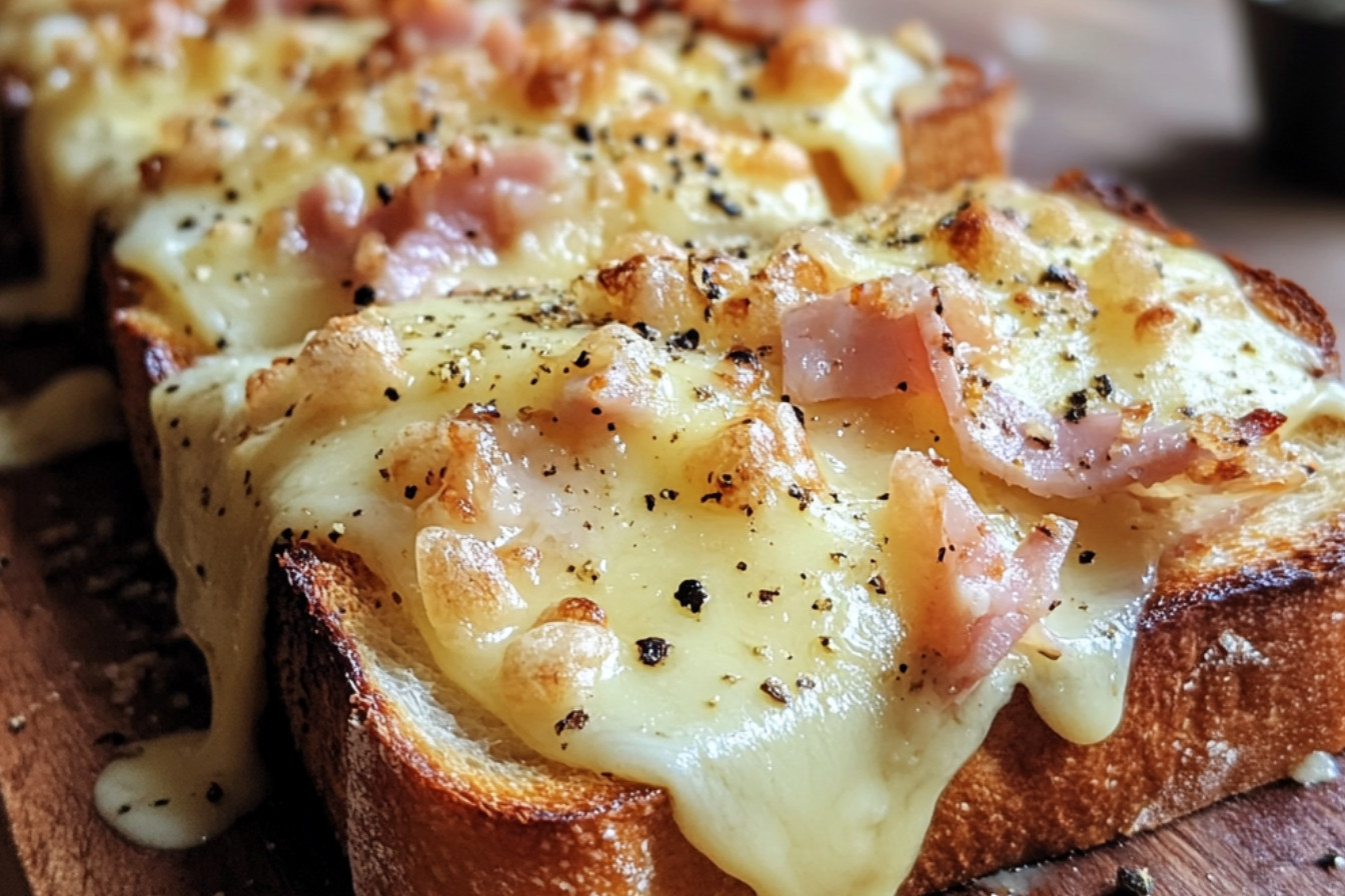 Krokiet monsieur z gotowaną szynką