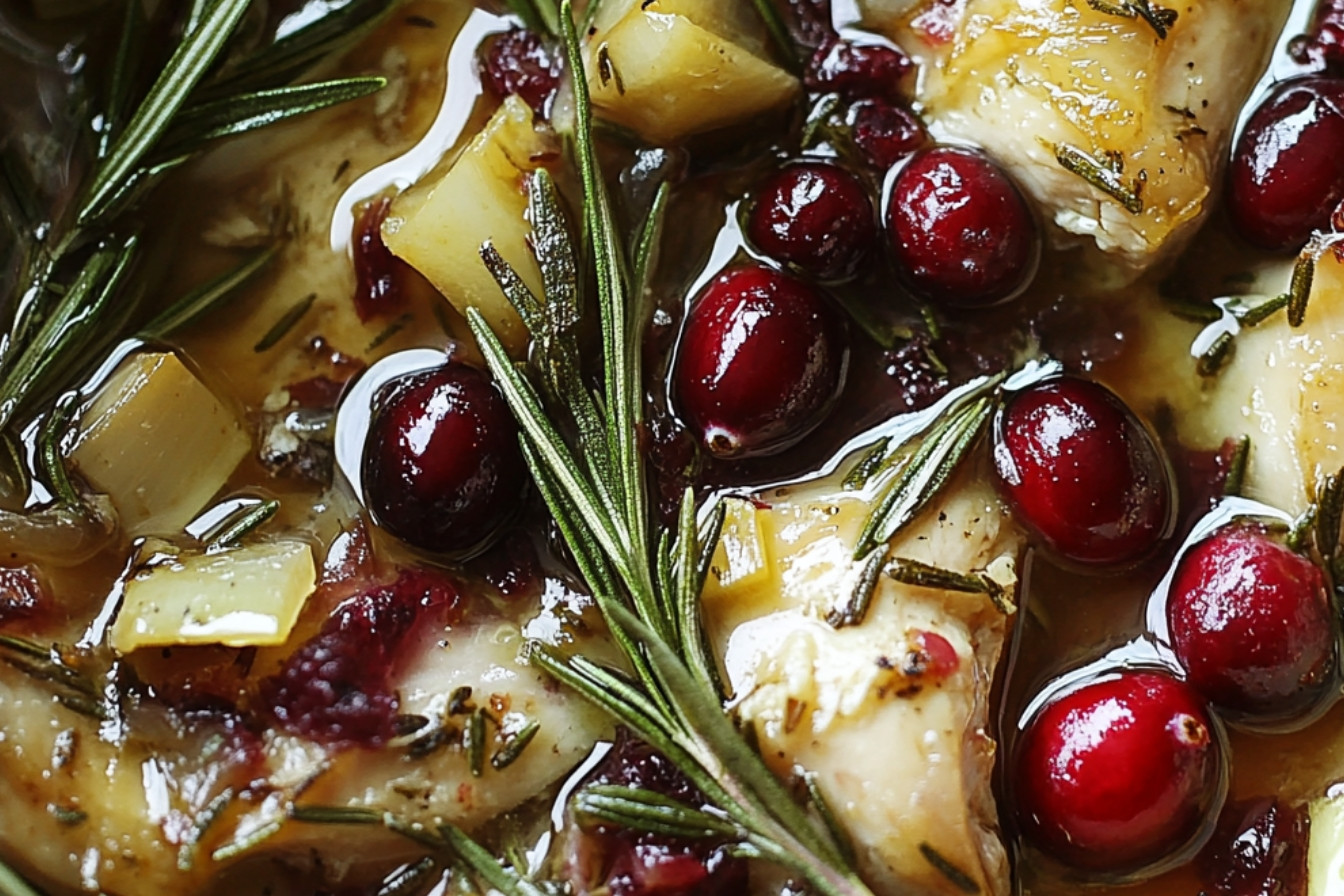 Kurczak z żurawiną i rozmarynem