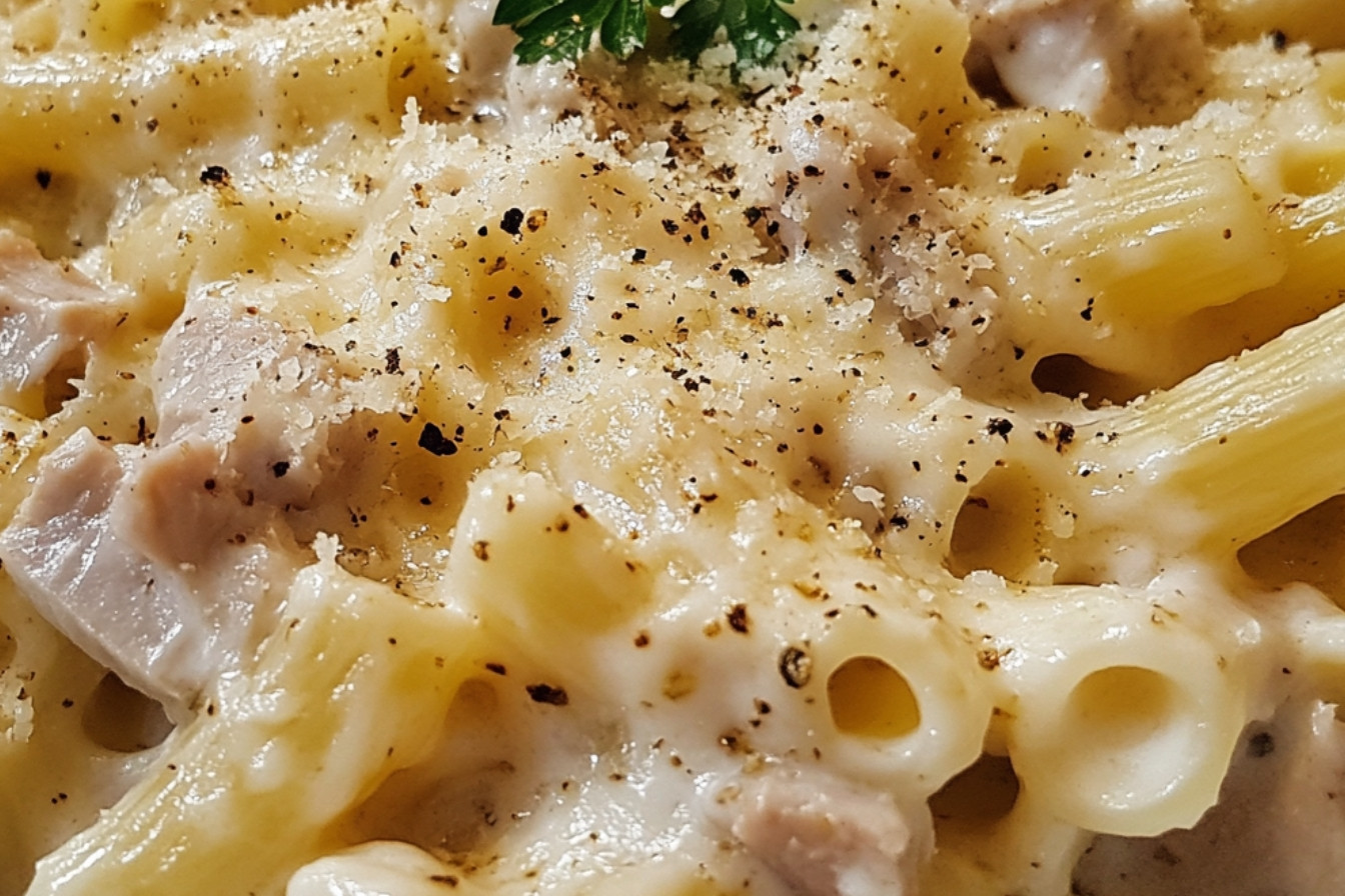 Makaron kremowy z tuńczykiem