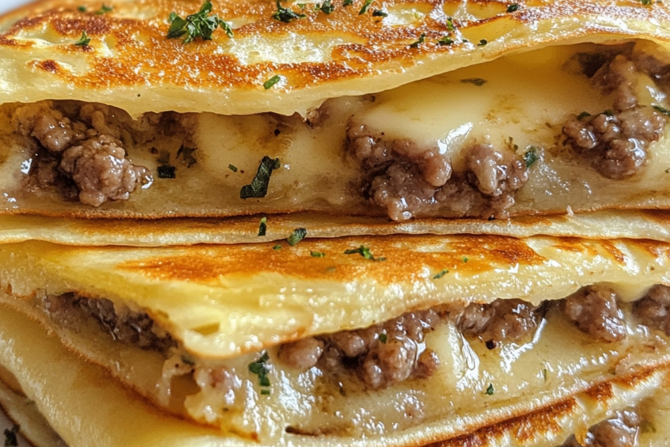 Naleśniki zapiekane z wołowiną