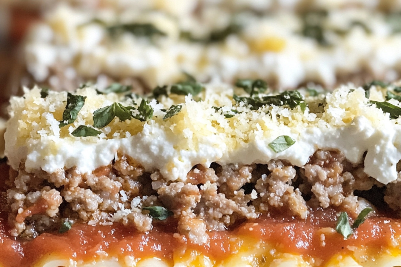 Roladki lasagne z kiełbasą