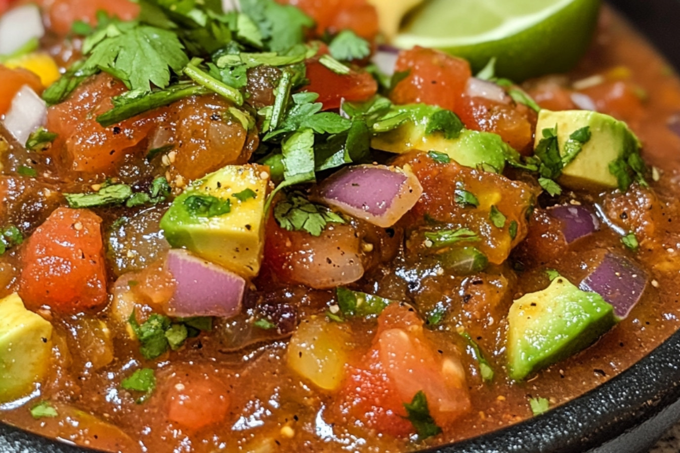 Salsa z awokado i poblano