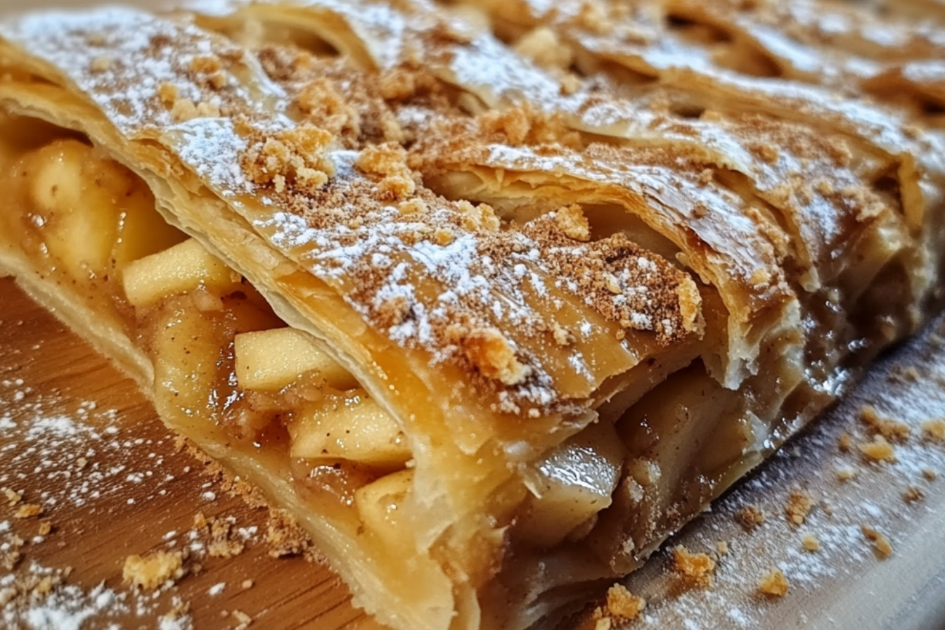 Strudel z jabłkami i gruszkami