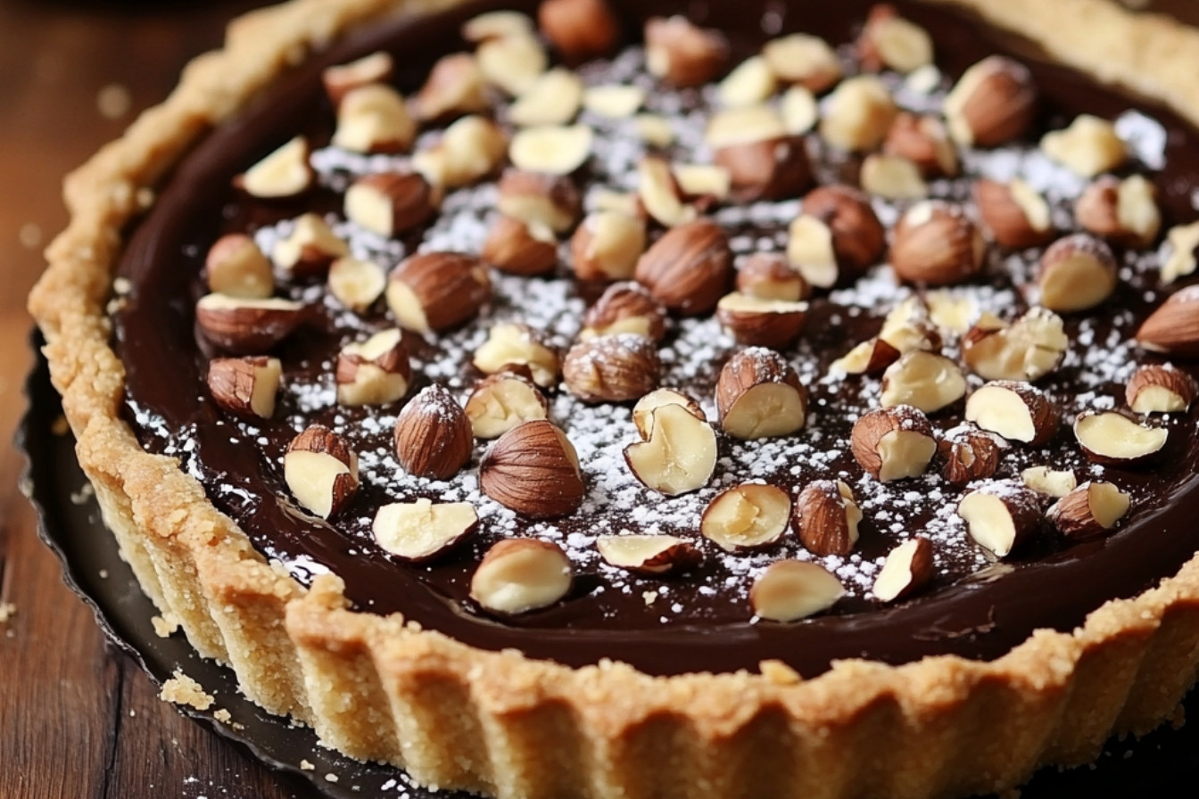 Tarte chocolat noisette