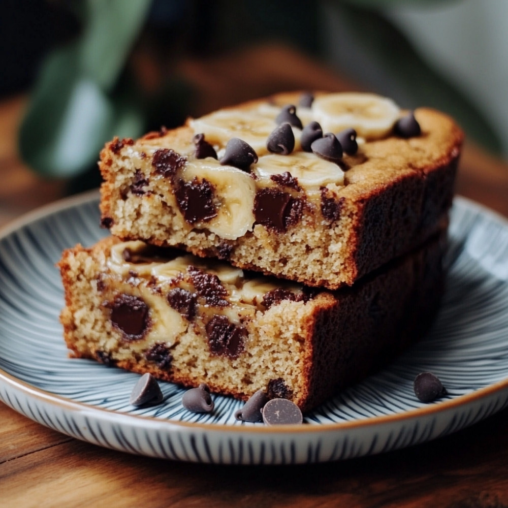 Chleb bananowy z kawałkami czekolady